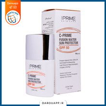 فلوئید ضد آفتاب SPF50 فیوژن واتر پرایم حاوی ویتامین C